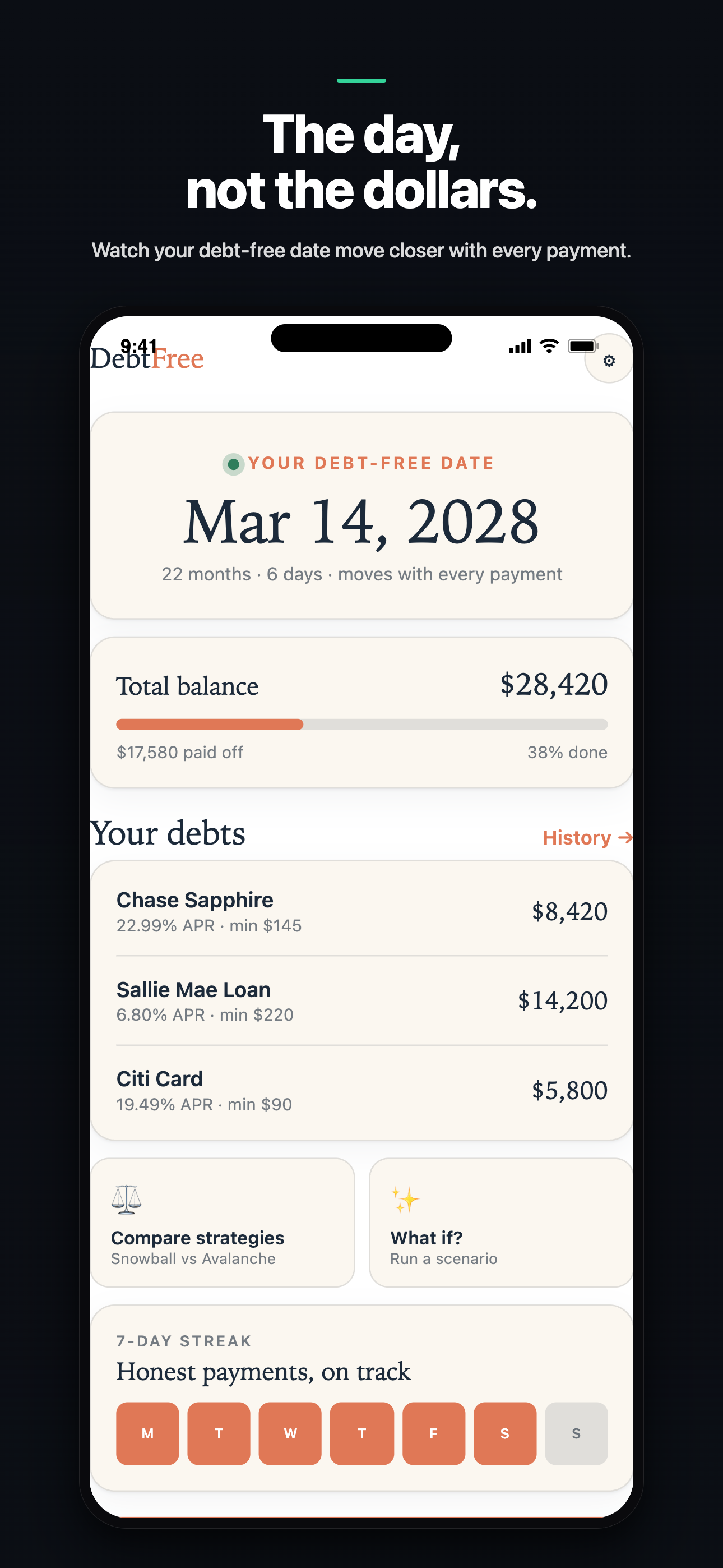 DebtFree screenshot 1