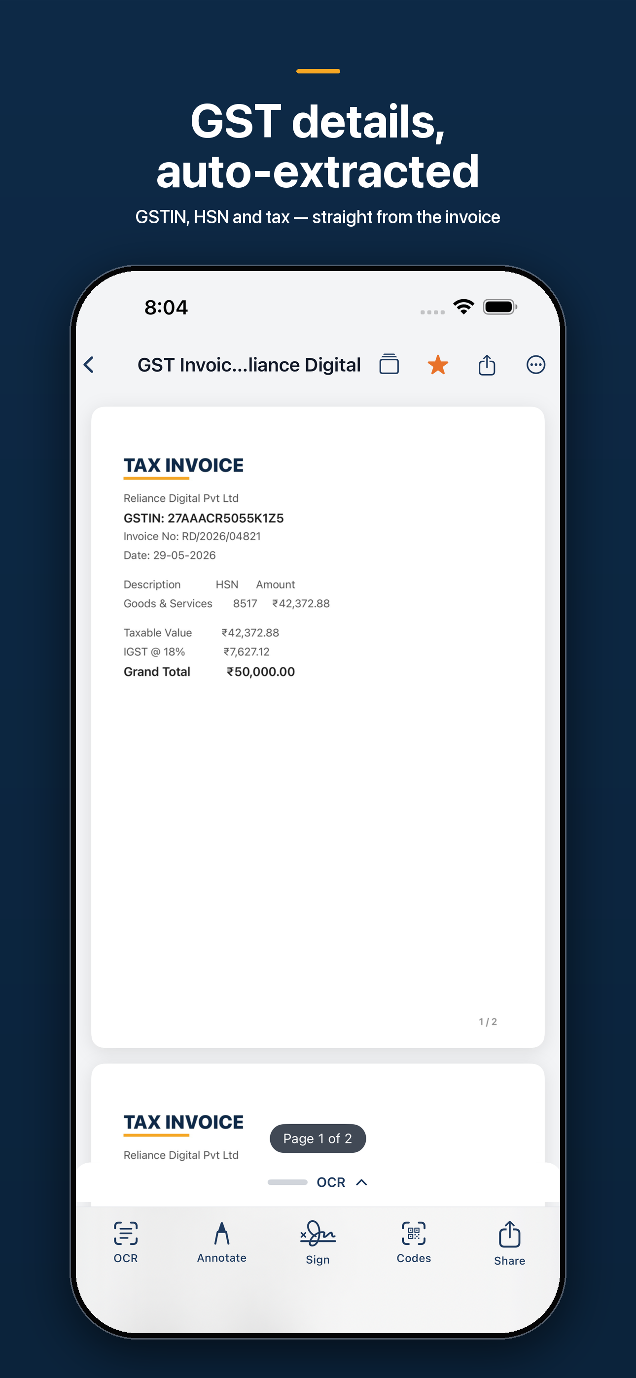 LumenScan screenshot 2