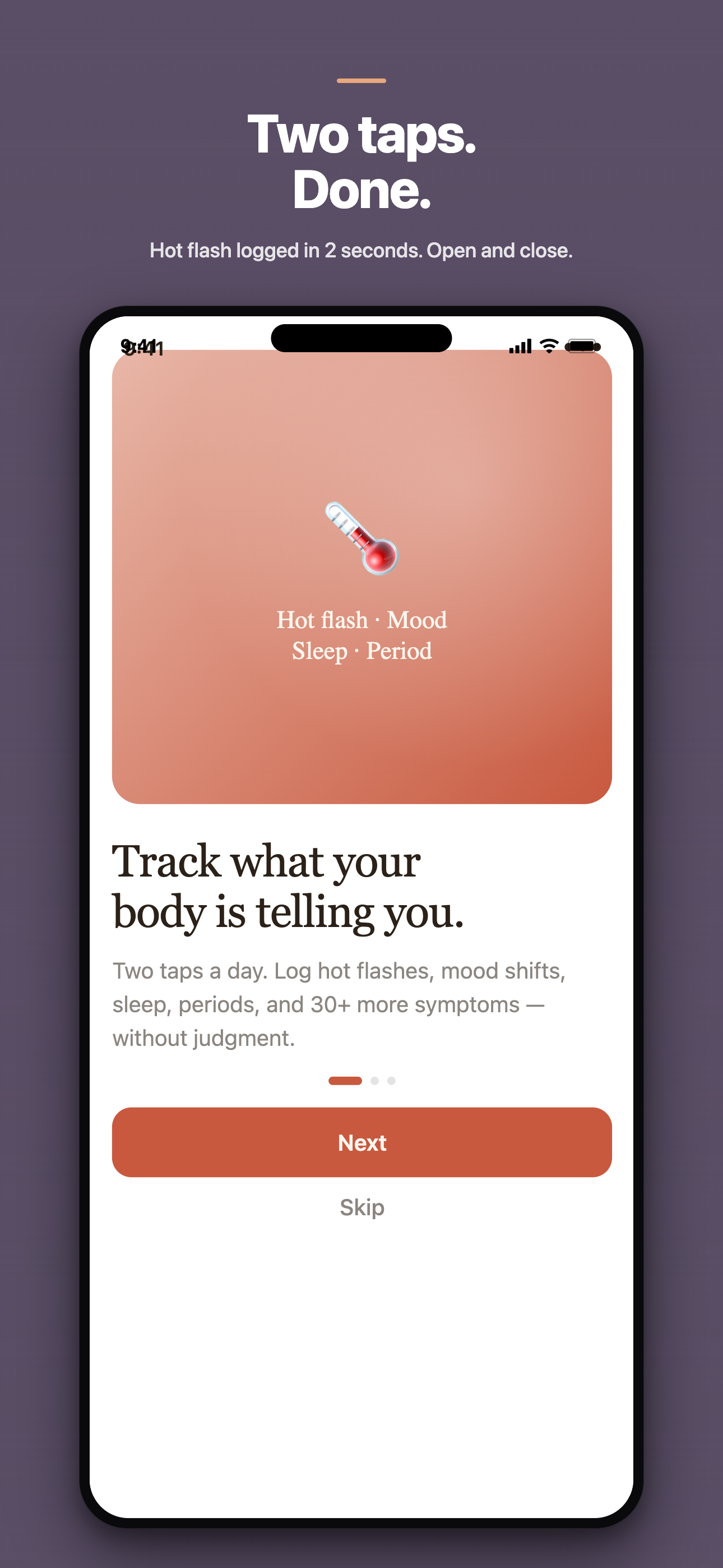 MenoTrack screenshot 1