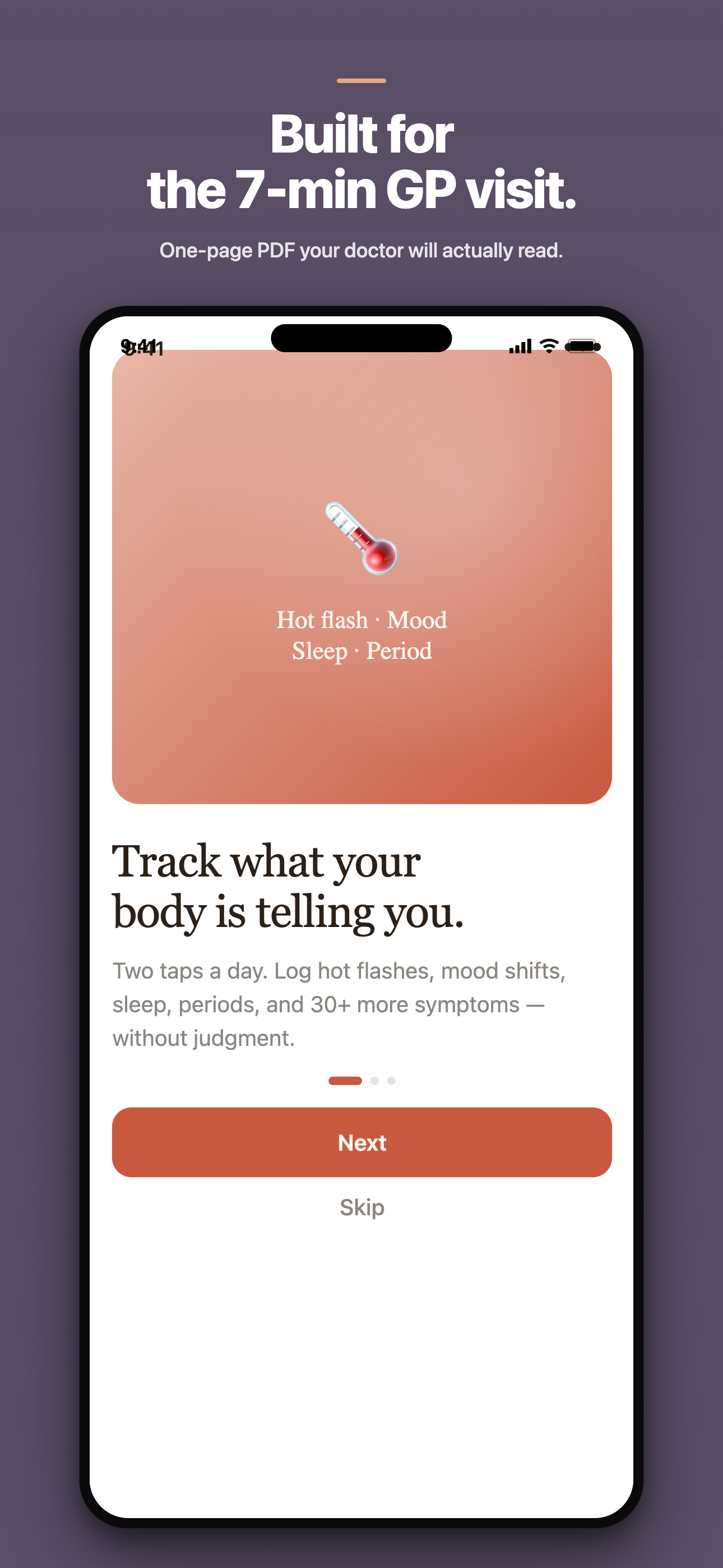 MenoTrack screenshot 2